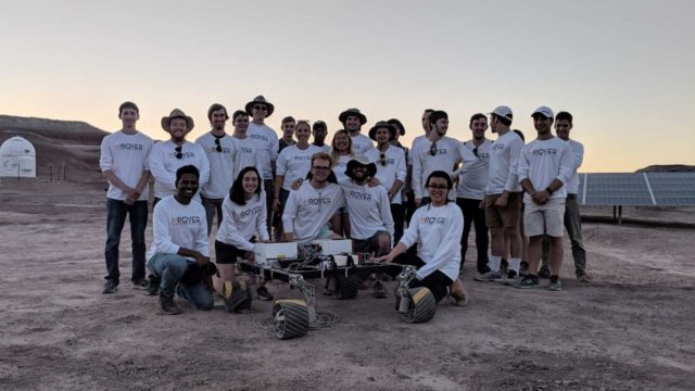 picture of Mars rover team